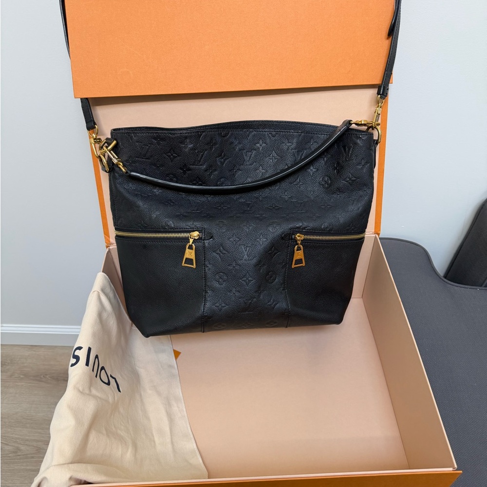 Louis Vuitton Melie Handbag Monogram Empreinte Leather